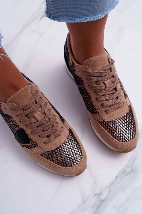 Damskie Sportowe Buty Beżowe Mundo