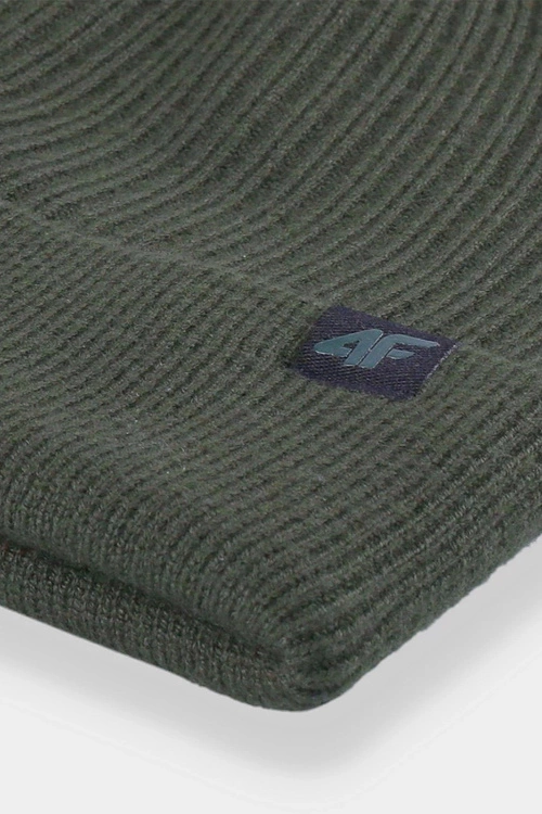 Męska Czapka Zimowa 4F 4FAW23ACAPM309-43S Khaki