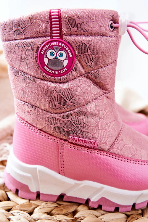 Dziecięce Ocieplane Śniegowce Na Suwak Różowe Layoth