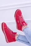 Big Star Ocieplane Czerwone Damskie Tenisówki BB274003