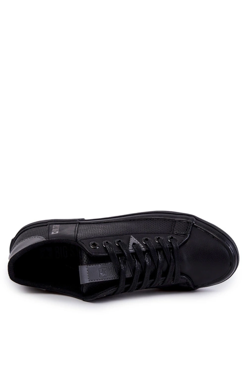 Męskie Skórzane Trampki Big Star JJ174227 Czarne