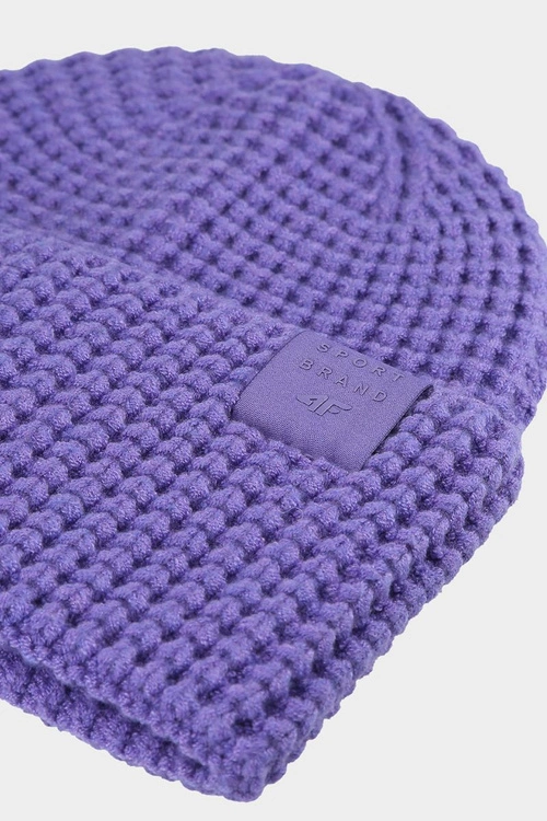 Dziewczęca Czapka Zimowa 4F 4FJWAW24ACAPF414-51S Fioletowa