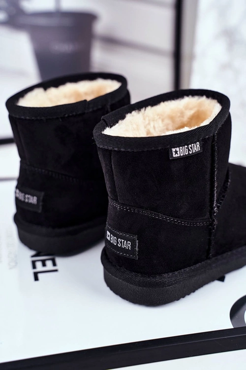 Dziecięce Botki Big Star Śniegowce Czarne GG374081