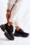 Damskie Sneakersy Sportowe Buty Czarne New Horizon