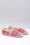 Lu Boo | Damskie Wsuwane Lniane Espadryle Aztec Koral Bimbi