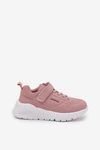Dziecięce Lekkie Buty Sportowe Na Platformie Różowe Mirivia