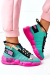 Damskie Sportowe Buty Sneakersy Zielone Bubble Tea