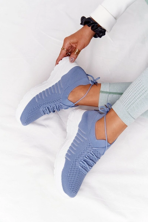 Damskie Sportowe Buty Sneakersy Niebieskie Ruler