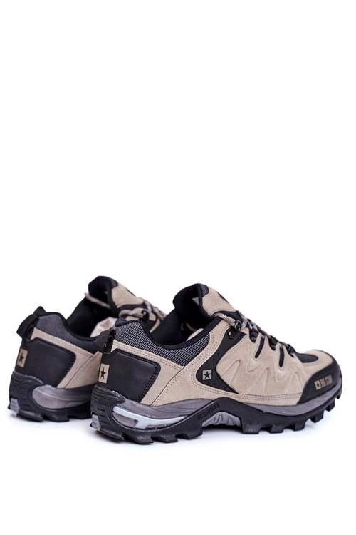 Trekkingowe Męskie Buty Big Star Outdoor Szare GG174281