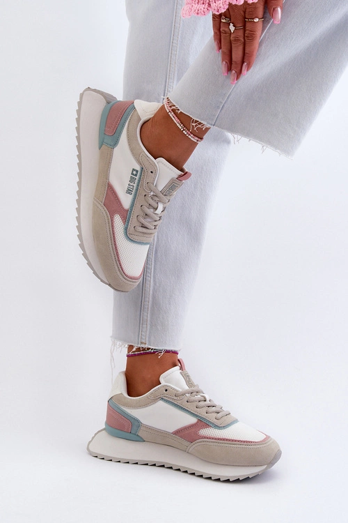 Sneakersy Damskie Memory Foam System Big Star NN274690 Białe