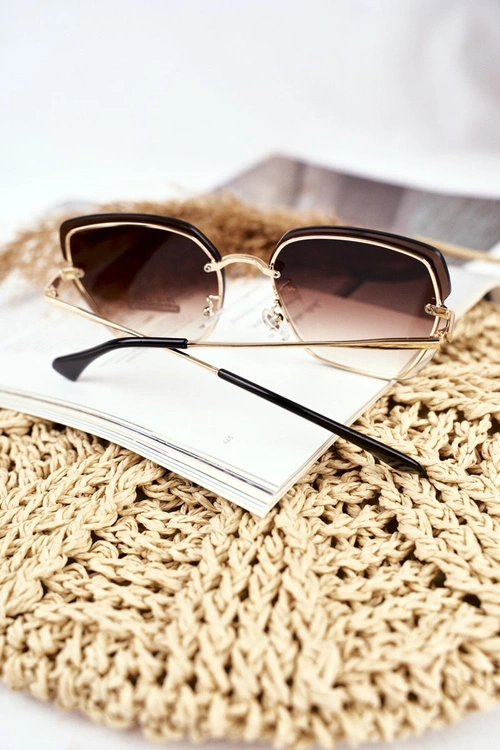 Okulary Przeciwsłoneczne Brązowe Prius PRE-34 Złote Gradient