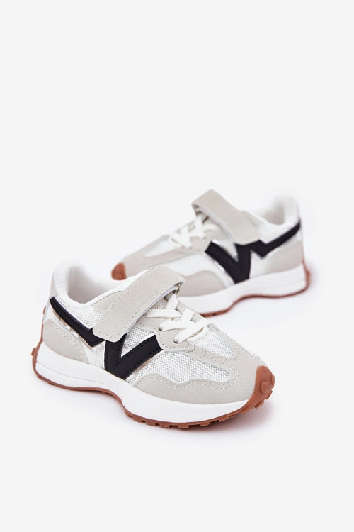 Sneakersy Dziecięce Na Rzep Szare Tezzu