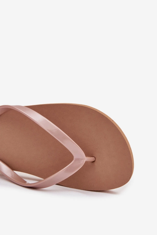 Damskie Japonki Klapki 4FMM00FFLIF018-82S Jasnobrązowe