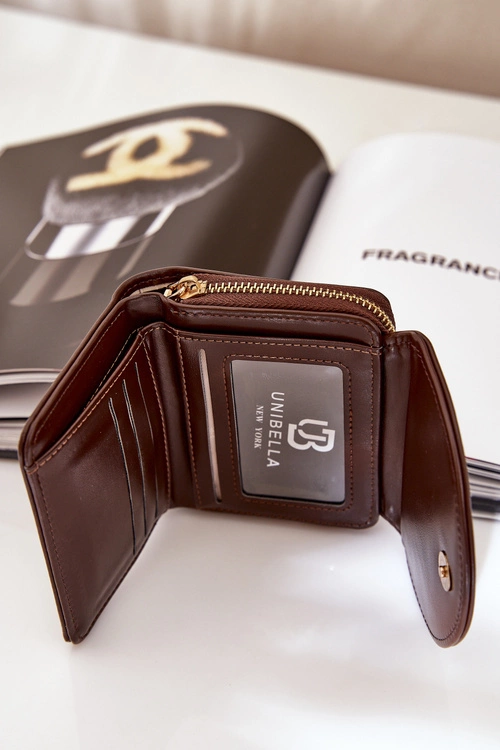 Portfel Damski Z Eko Skóry Czekoladowy Congaia