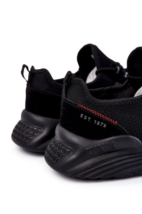 Męskie Buty Sportowe Memory Foam Big Star KK174255 Czarne