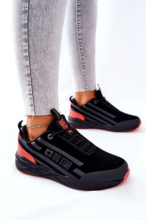 Skórzane Buty Sportowe Big Star II274460 Czarne
