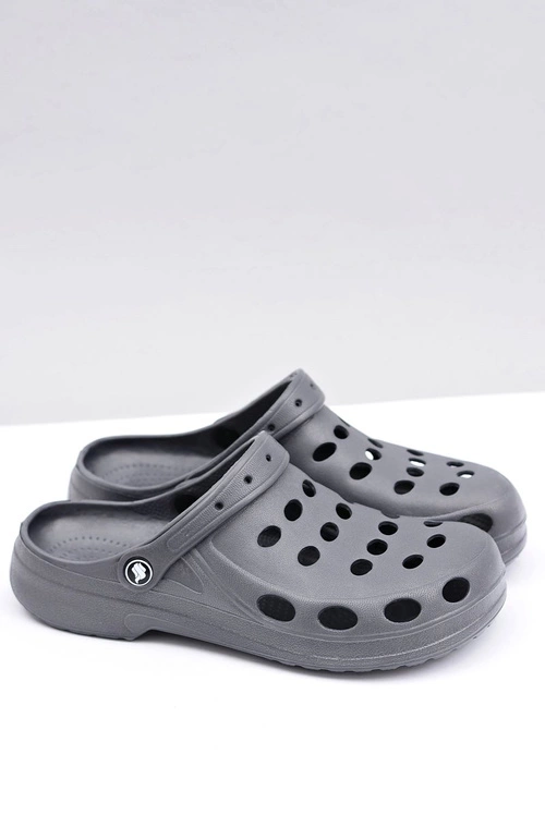 Męskie Klapki Sandały Ogrodowe Basen Szare