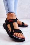 Damskie Sportowe Sandały Lee Cooper LCW-22-34-0955L Czarne