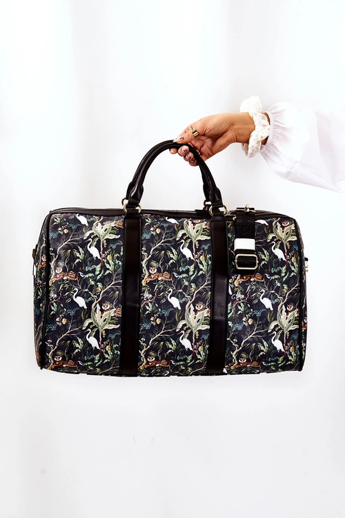 Duża Torba Podróżna NOBO M3150-CM13 Zwierzęta Granatowa