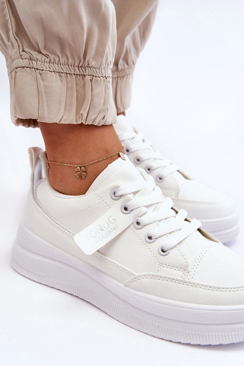 Klasyczne Damskie Buty Sportowe Białe Ronesha