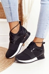 Damskie Sportowe Buty Sneakersy Czarne Netta