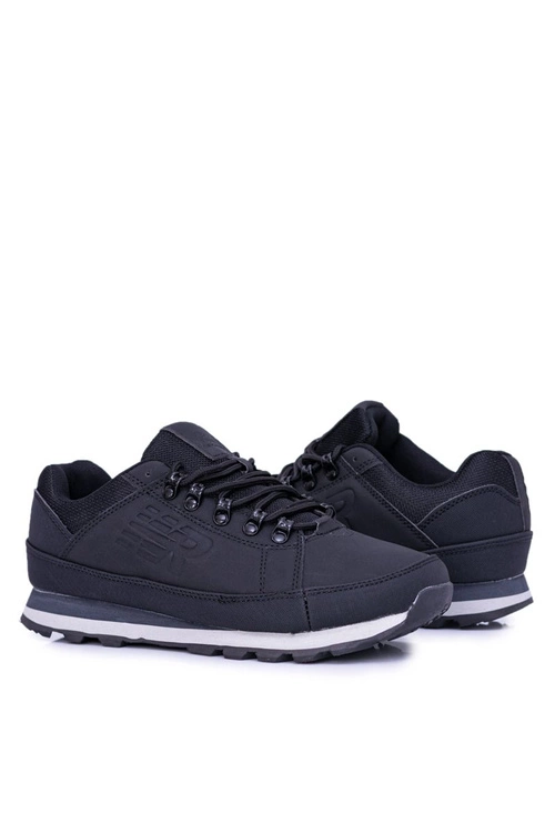 Solidne Męskie Czarne Buty Trekkingowe Newlans