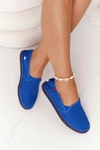 Espadryle Na Plecionej Podeszwie Big Star DD274A136 Granatowe