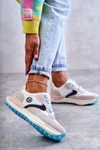 Damskie Sneakersy Sportowe Big Star KK274097 Biało-Różowe