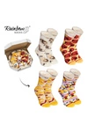 Skarpetki Rainbow Socks Pizza 4 Pary Hawajska Pepperoni Capricciosa