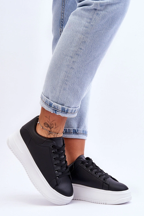 Damskie Klasyczne Buty Sportowe Czarno-Białe Night Trip