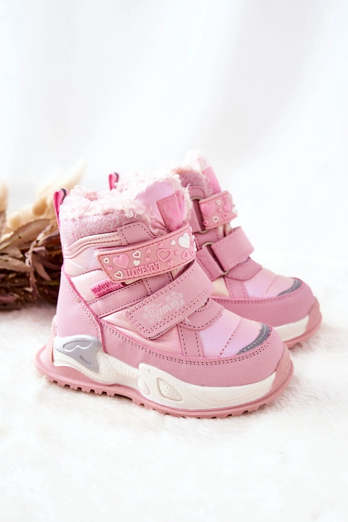 Dziecięce Ocieplane Śniegowce Różowe Chilly