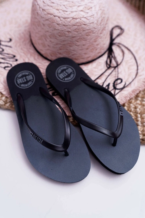 Klapki Damskie Japonki Big Star Czarne DD274A242