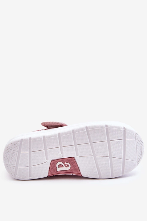 Dziecięce Baleriny Na Rzep W Print Różowe Selah