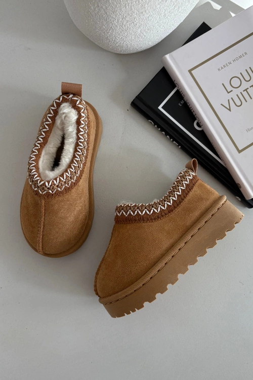 Śniegowce Dziecięce Z Haftem Camel Prina