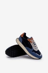 Męskie Sneakersy Memory Foam System Big Star NN174356 Granatowe