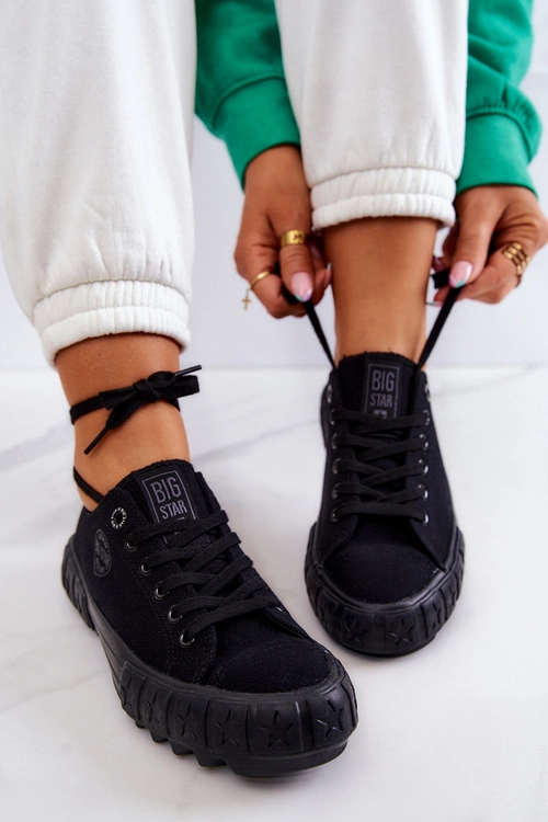 Niskie Damskie Tenisówki Big Star JJ274066 Czarne