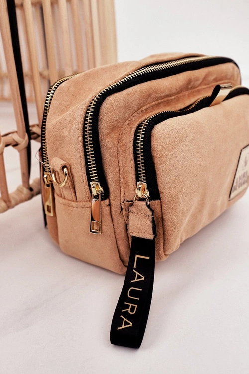 Torebka Listonoszka Kuferek LAURA BIAGGI Beżowa