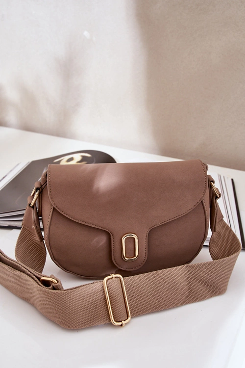 Torebka Listonoszka Z Eko Skóry Ciemnobeżowa Samriddhi