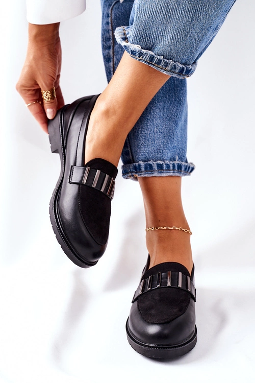 Damskie Półbuty Czarne Montius