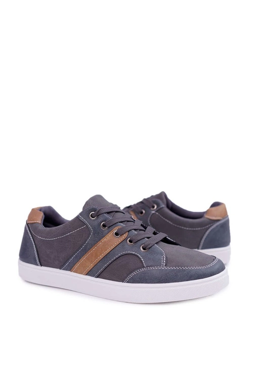 Trampki Męskie Szare Casual Kenny