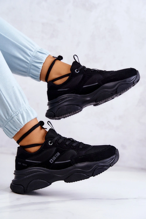 Damskie Sneakersy Buty Sportowe Big Star JJ274578 Czarne