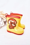 Dziecięce Kalosze Z Misiem Żółte