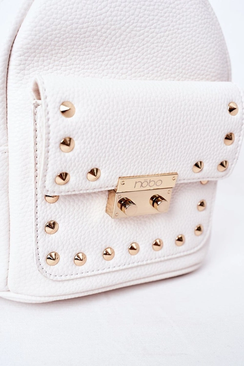 Damski Skórzany Plecak NOBO K4110 Biały