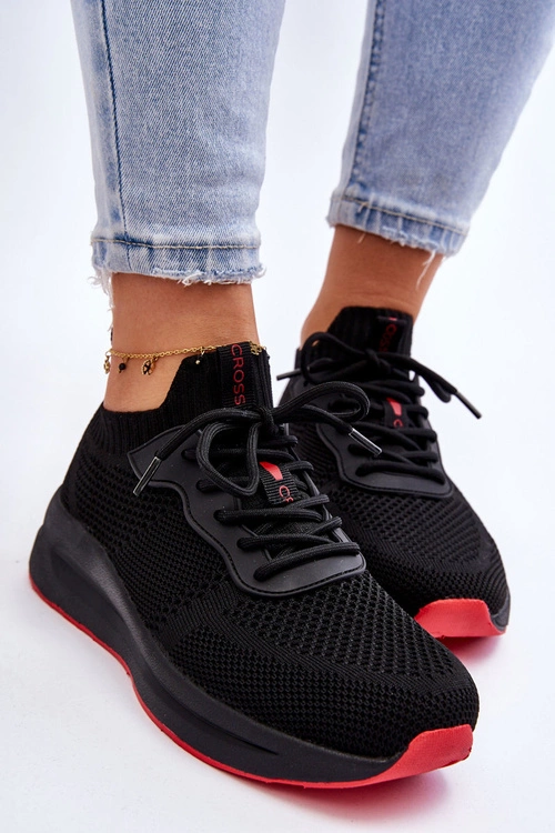 Damskie Wsuwane Sneakersy Cross Jeans LL2R4032C Czarne
