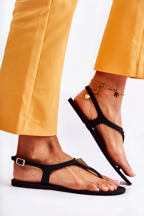 Damskie Sandałki Czarne Storm