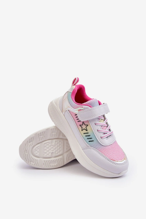 Dziewczęce Buty Sportowe Na Rzep Multikolor Adriney