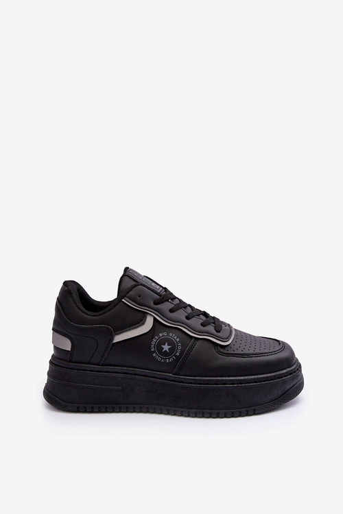 Damskie Buty Sportowe Sneakersy Big Star MM274232 Czarne