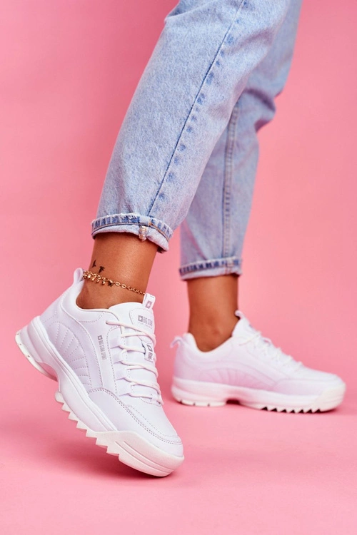 Damskie Sportowe Obuwie Sneakersy Big Star Białe FF274681