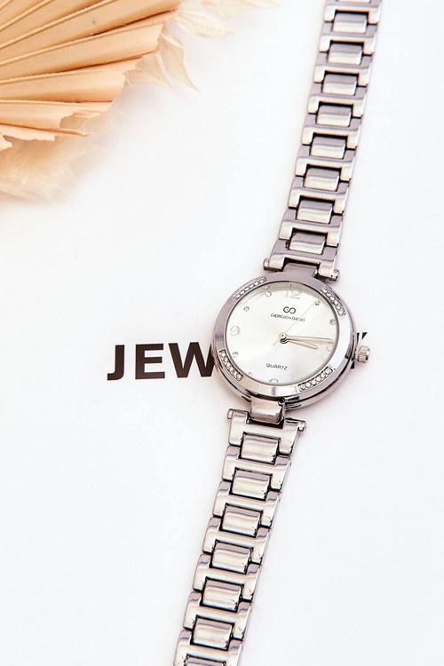 Damski Stalowy Zegarek Z Cyrkoniami Giorgio&Dario Srebrny