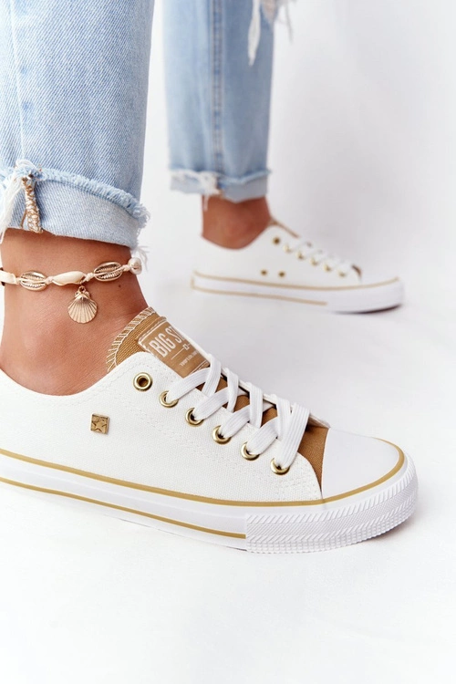 Klasyczne Damskie Trampki BIG STAR HH274458 Białe